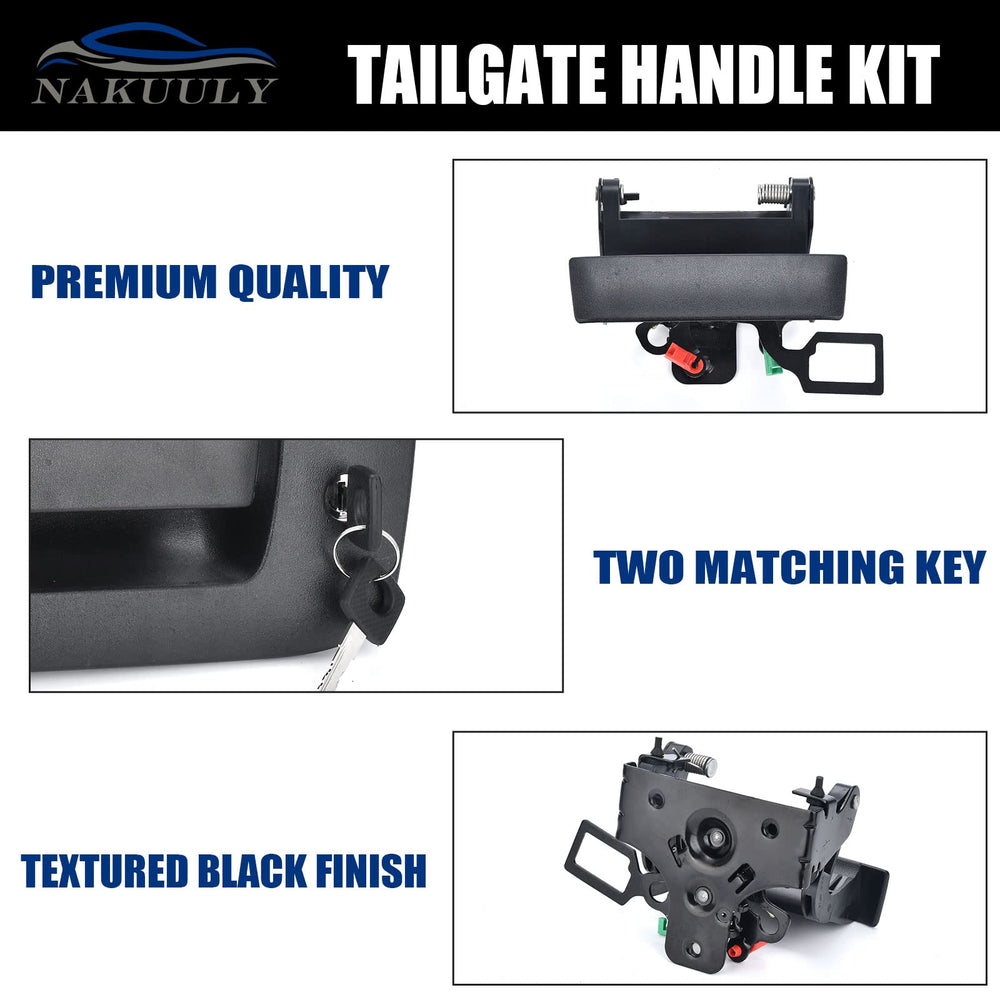 Nakuuly installed on Silverado rear view demonstrating restored tailgate security