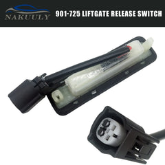 Nakuuly liftgate switch installed on a 4Runner tailgate demonstrating restored release function
