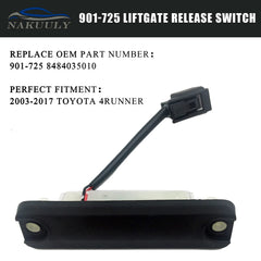 Nakuuly liftgate switch held in hand for scale showing compact durable design benefit