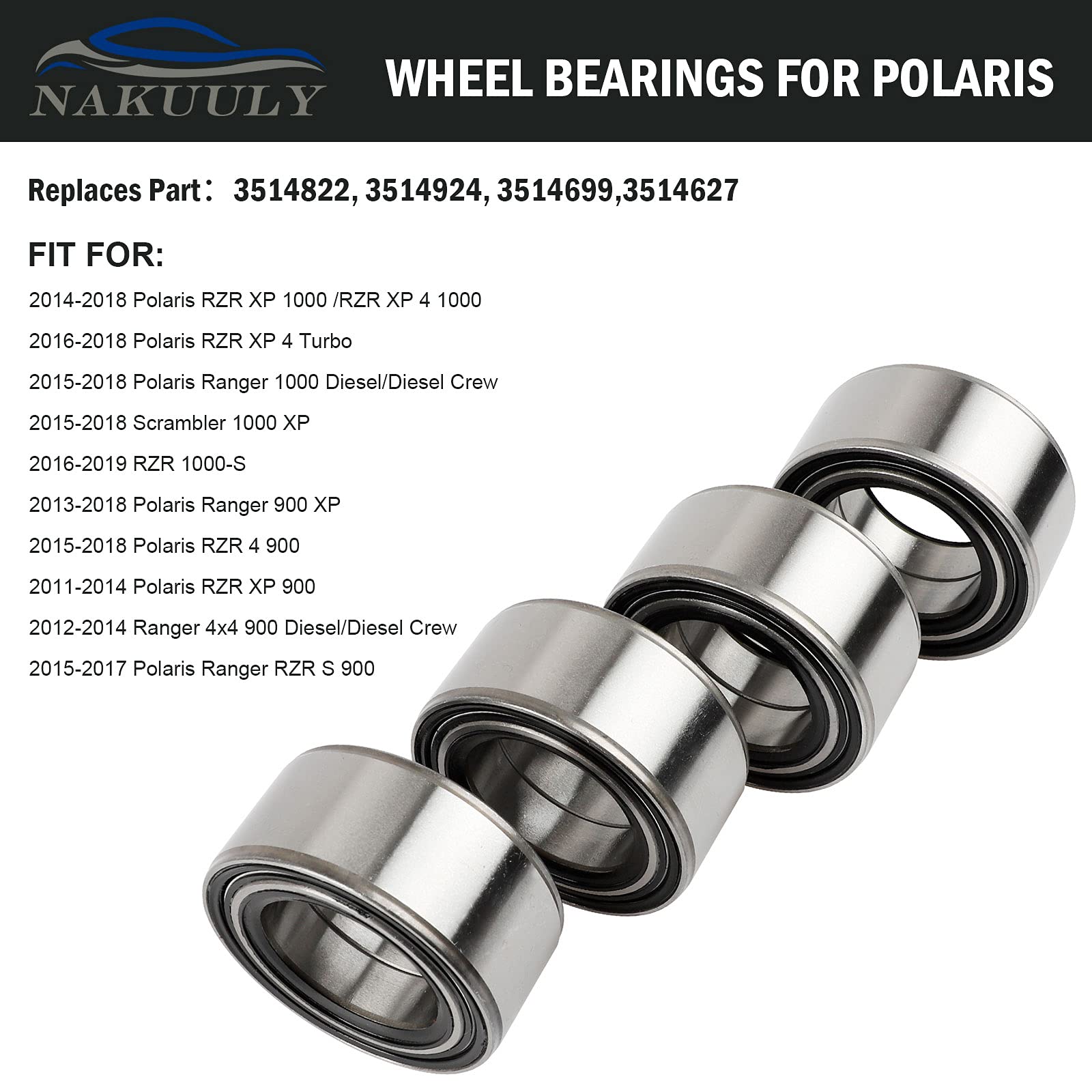 Nakuuly close-up of rubber-coated outer seal protecting bearings from contaminants