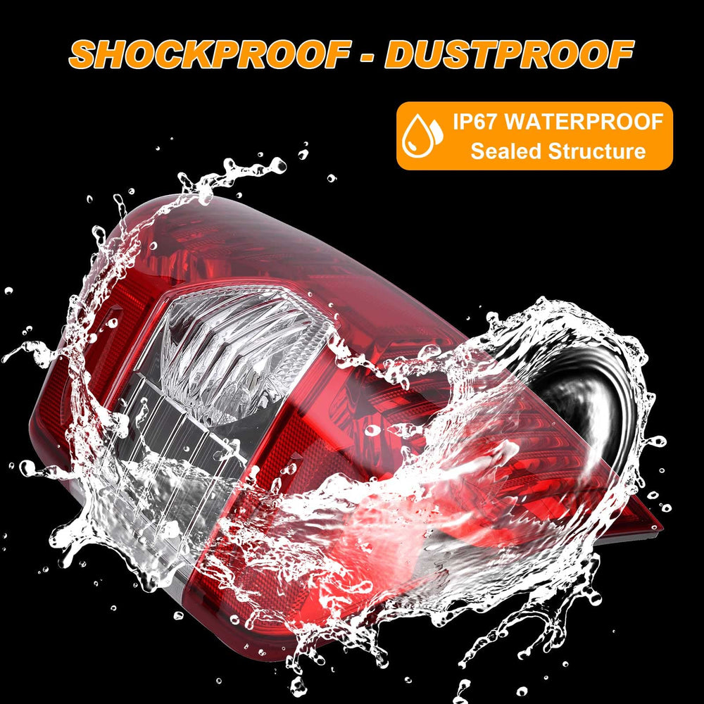 Nakuuly tail light rear cavity and seal showing waterproof protection benefit