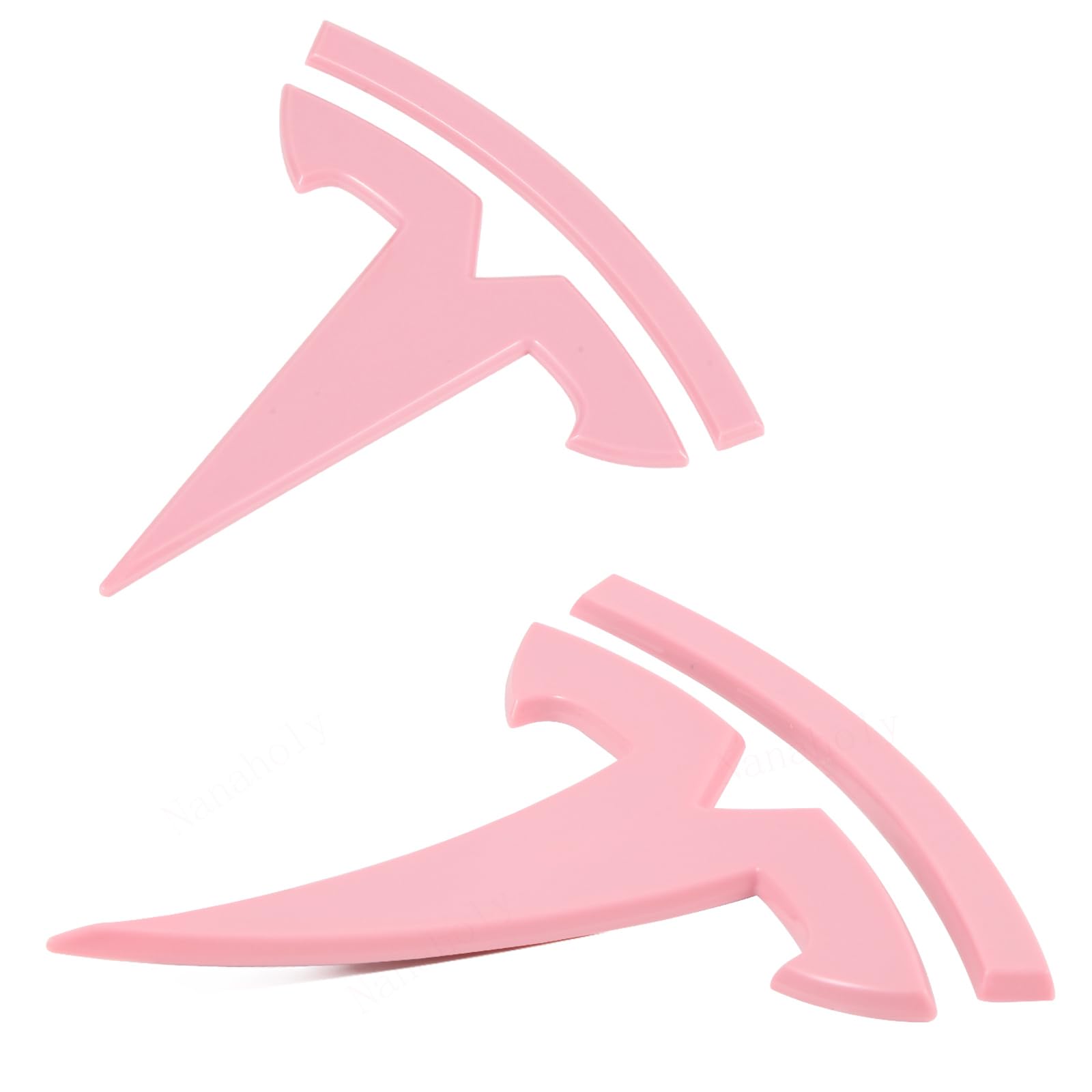 Nanaholy front emblem close-up showing pink accent and clean fit