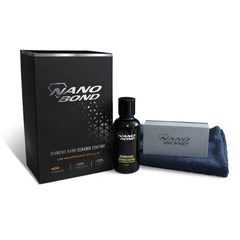 Nano Bond front packaging showing 30ml kit and included items for easy application