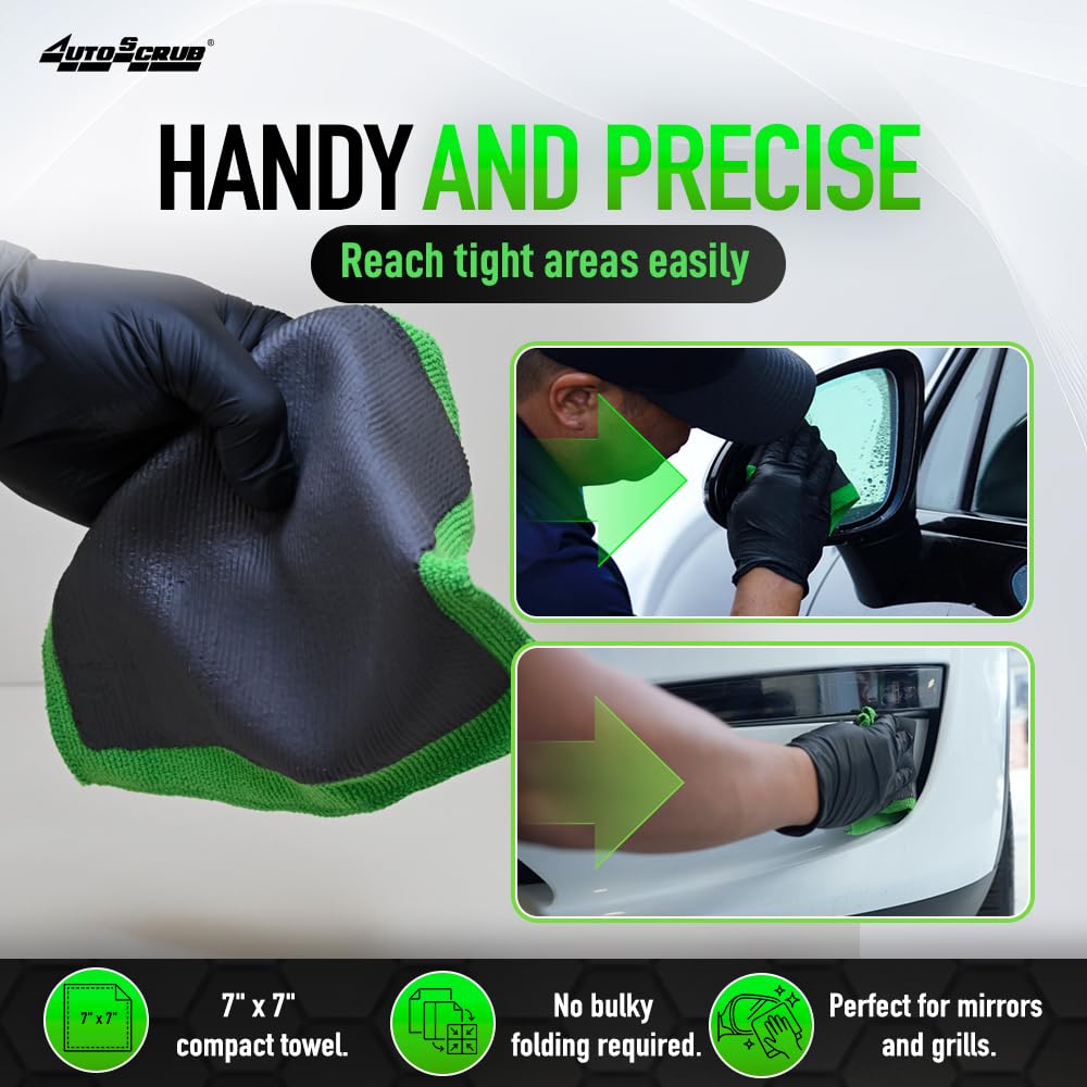 Nanoskin AUTOSCRUB before and after paint panel showing contaminant removal benefit