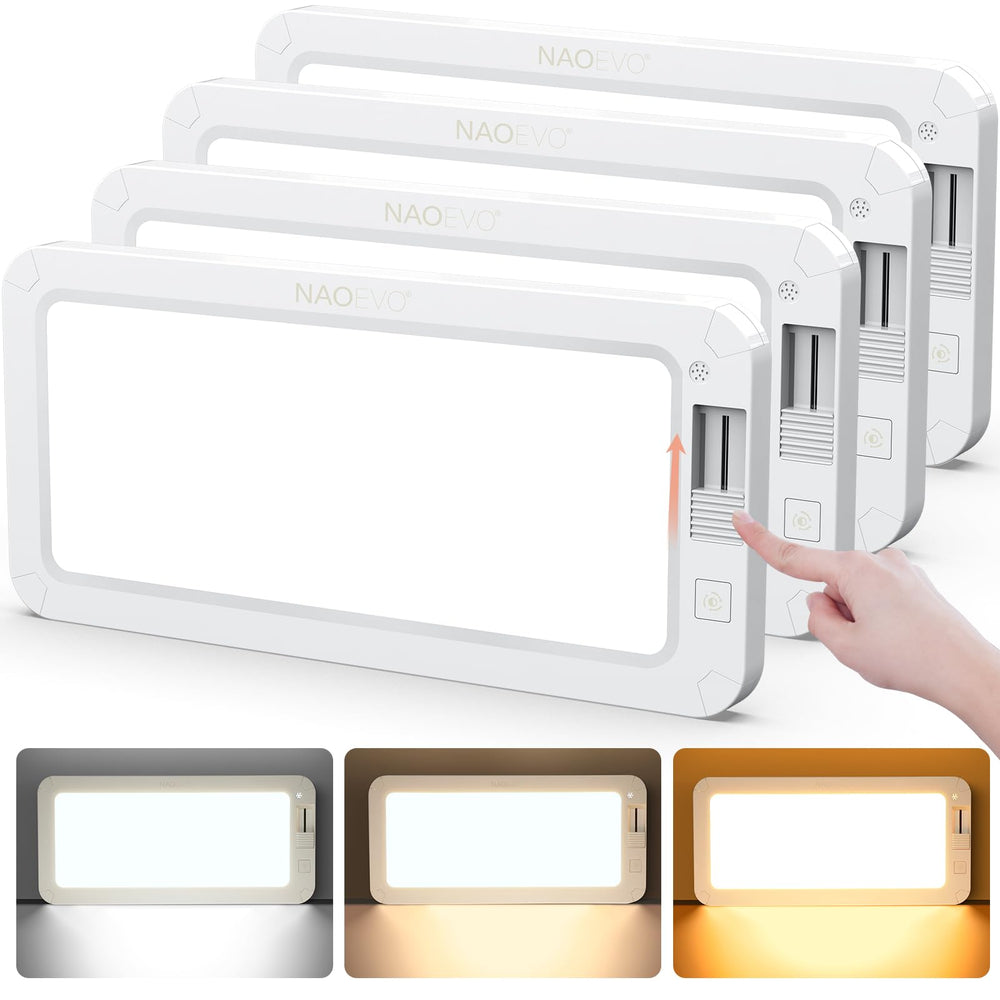 NAOEVO front panel view showing bright even light and improved visibility