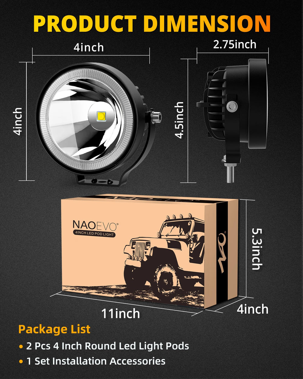 NAOEVO packaging and label showing brand and product info