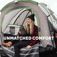 Napier interior with two people sleeping showing spacious layout and comfort