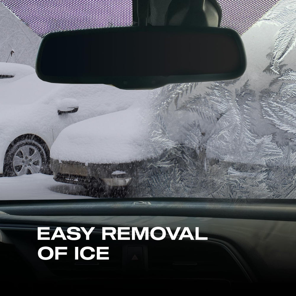 Nasiol ice removal demo showing reduced adhesion and easier scraping