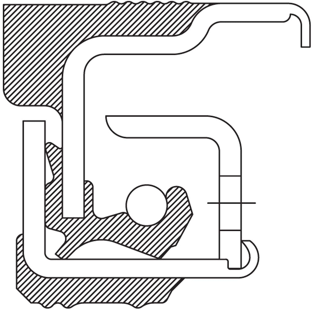 National close-up of seal lip and spring showing detail and durability for longer service life