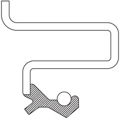 National 710568 close-up of spring-loaded lip illustrating durable contact sealing