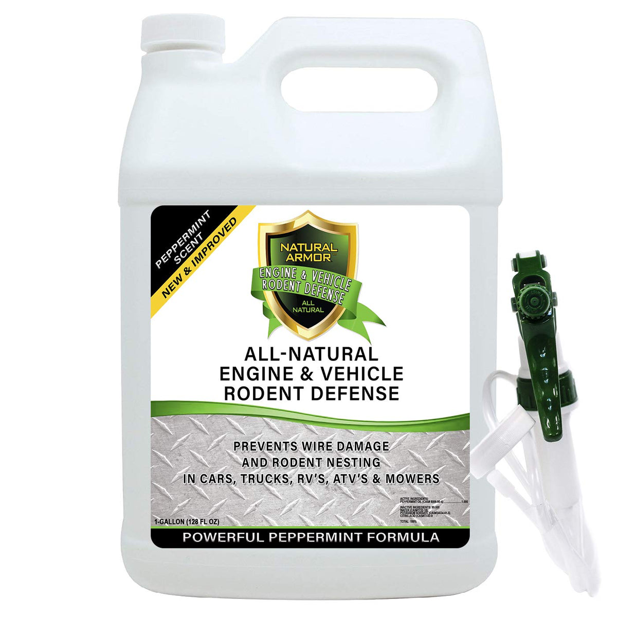 Natural Armor front label showing product purpose and benefit