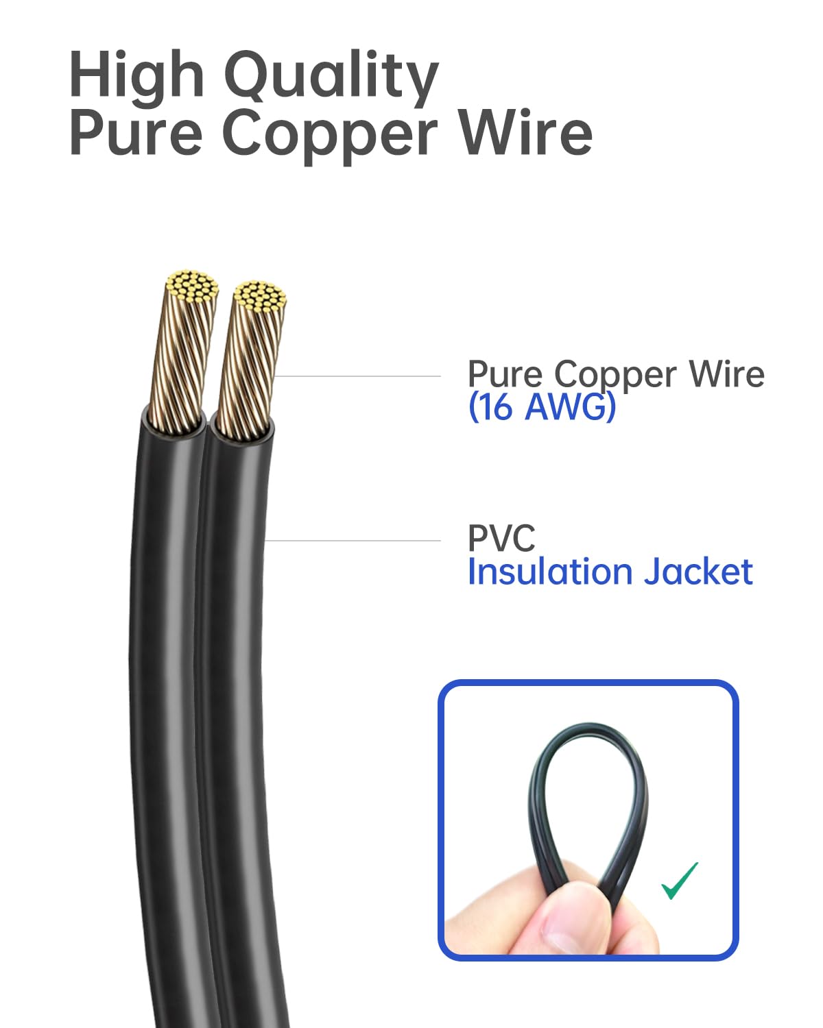 Naubluvo insulated strain relief detail showing reduced wear and safer cable bend