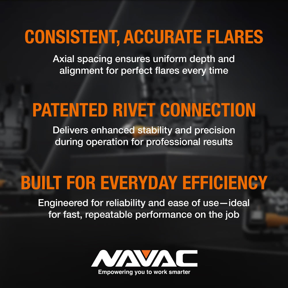 NAVAC NTF66 size scale comparison with common tubing to show compatibility range