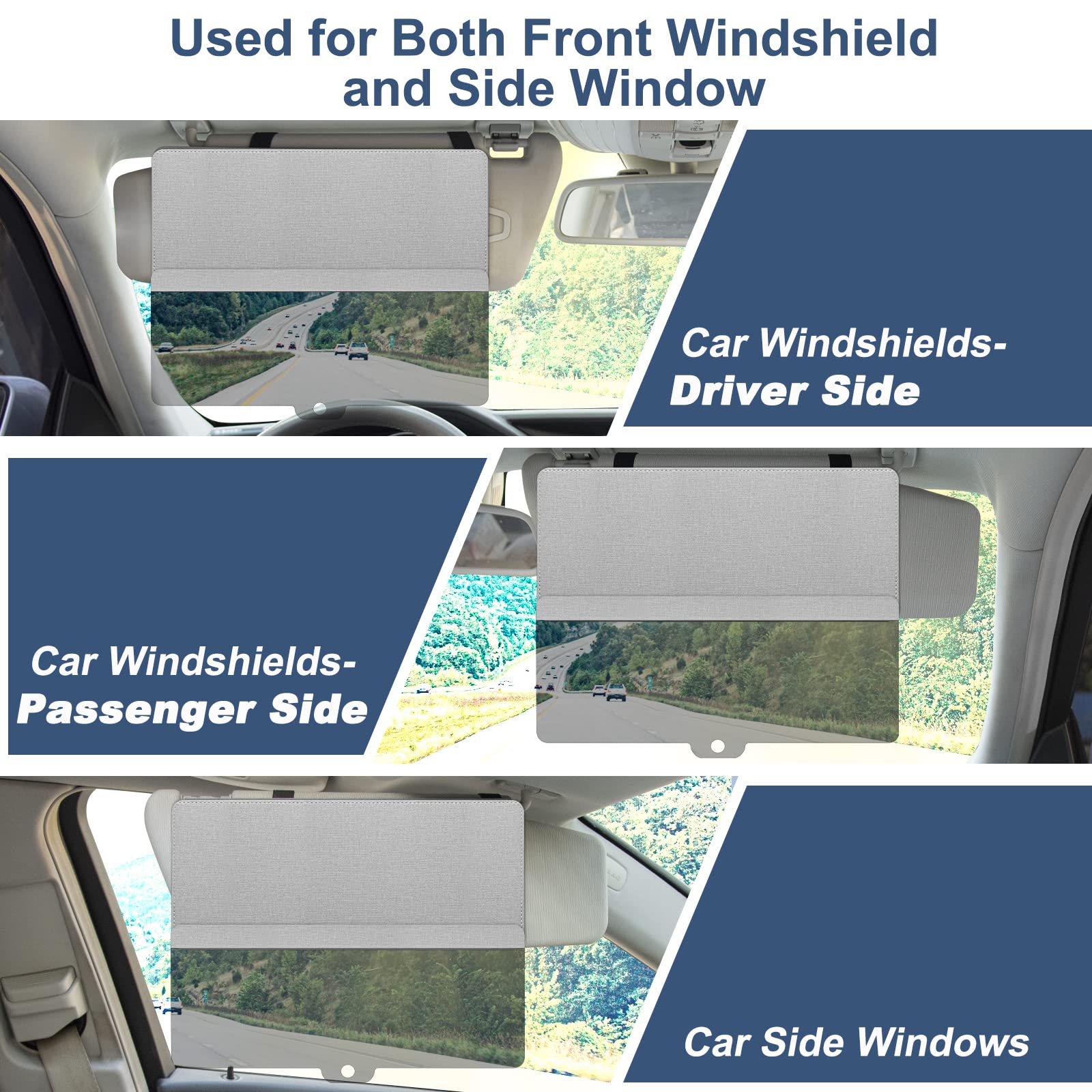 NAZZO view through lens showing clearer road visibility and reduced glare benefit
