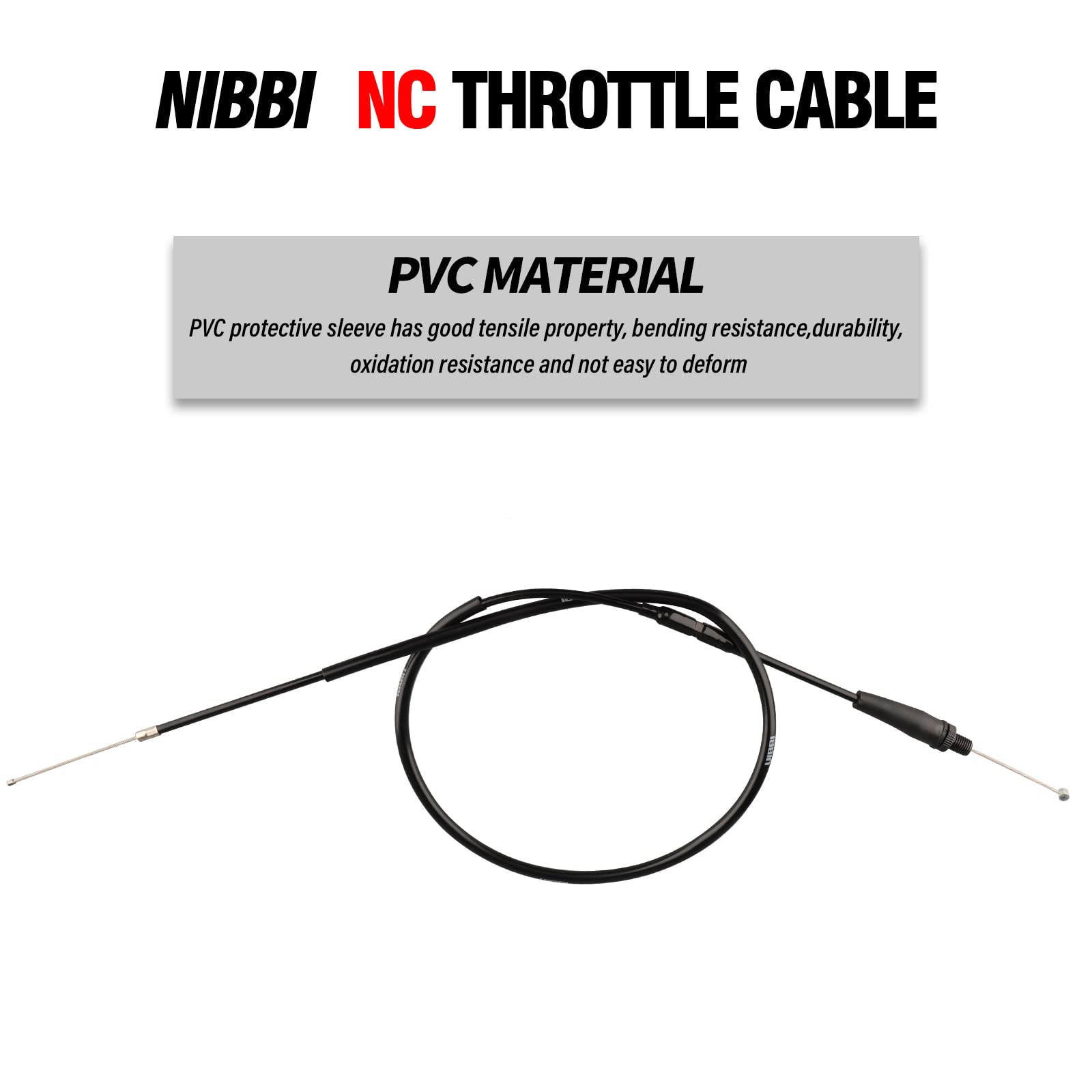 NB NIBBIRACING outer sheath texture detail highlighting durable protection against dirt and abrasion