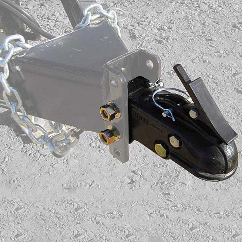 NBJINGYI size scale with hitch ball showing 2-5/16 inch compatibility