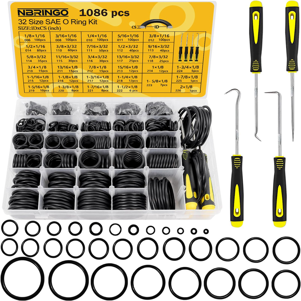 NBRINGO front case open showing organized O-ring compartments and quick access