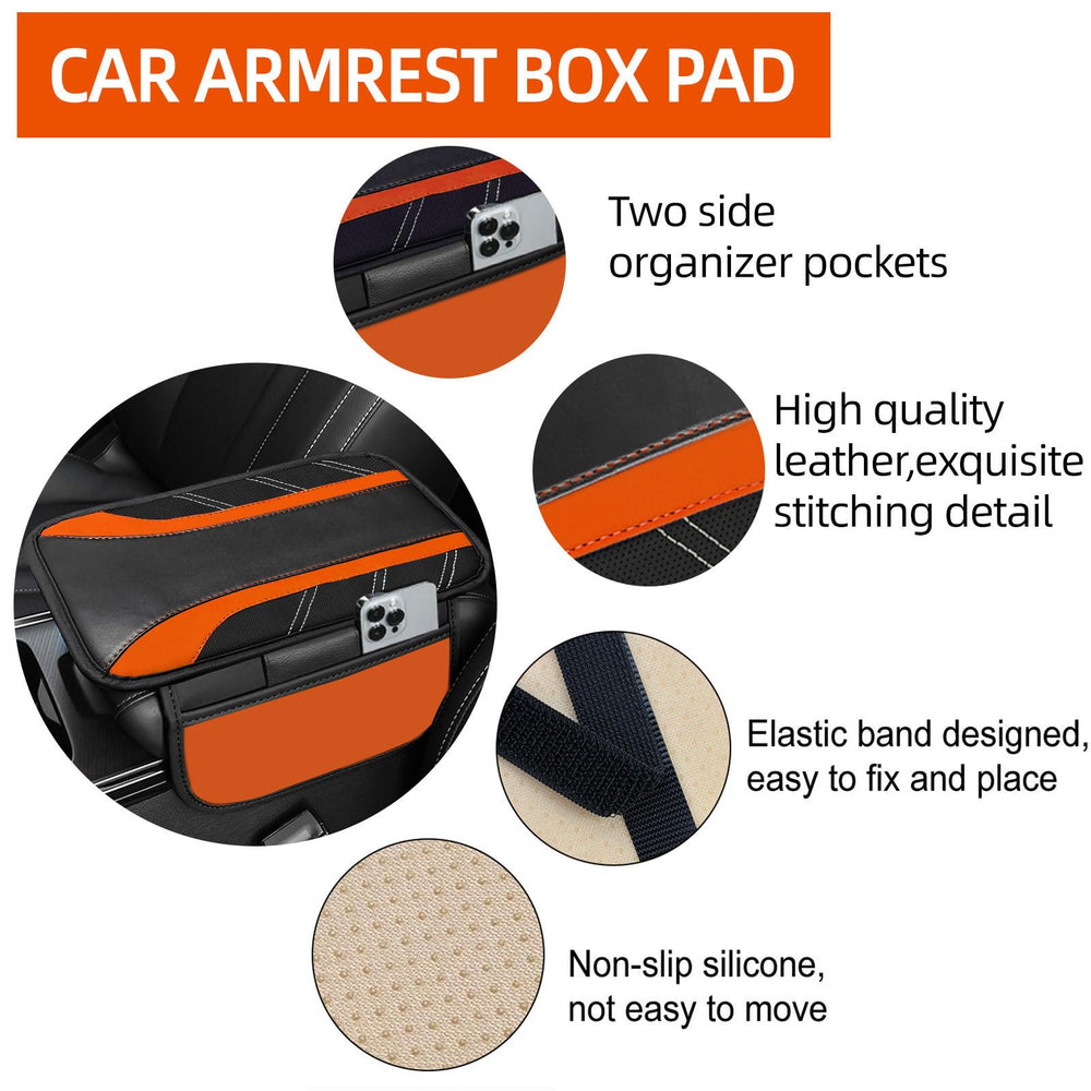 NBTEPEM armrest center console cover showing padded protection and softer armrest