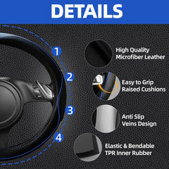 NBTEPEM steering wheel installed front view offering improved grip benefit