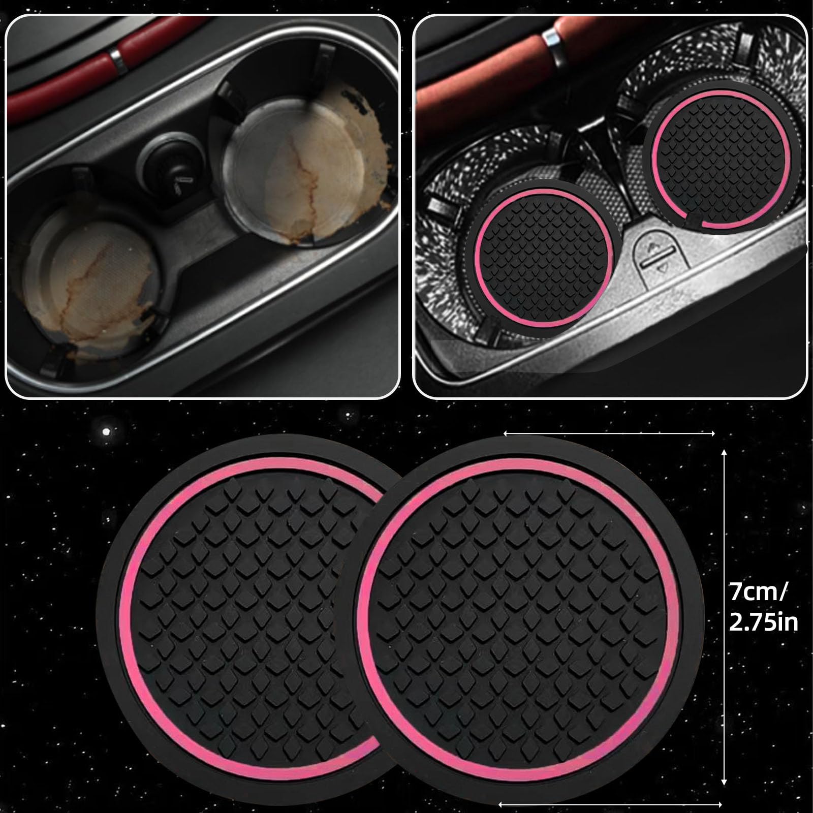 NBTEPEM steering wheel next to ruler showing fit for 14.5–15 inch wheels