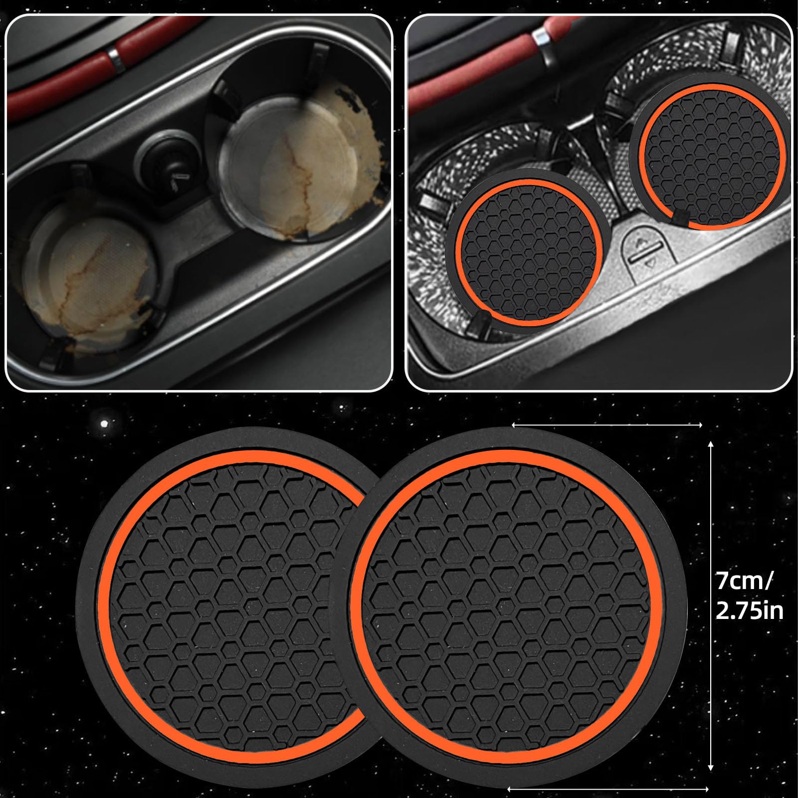 NBTEPEM steering wheel next to ruler showing 14.5–15 inch fit for accurate sizing