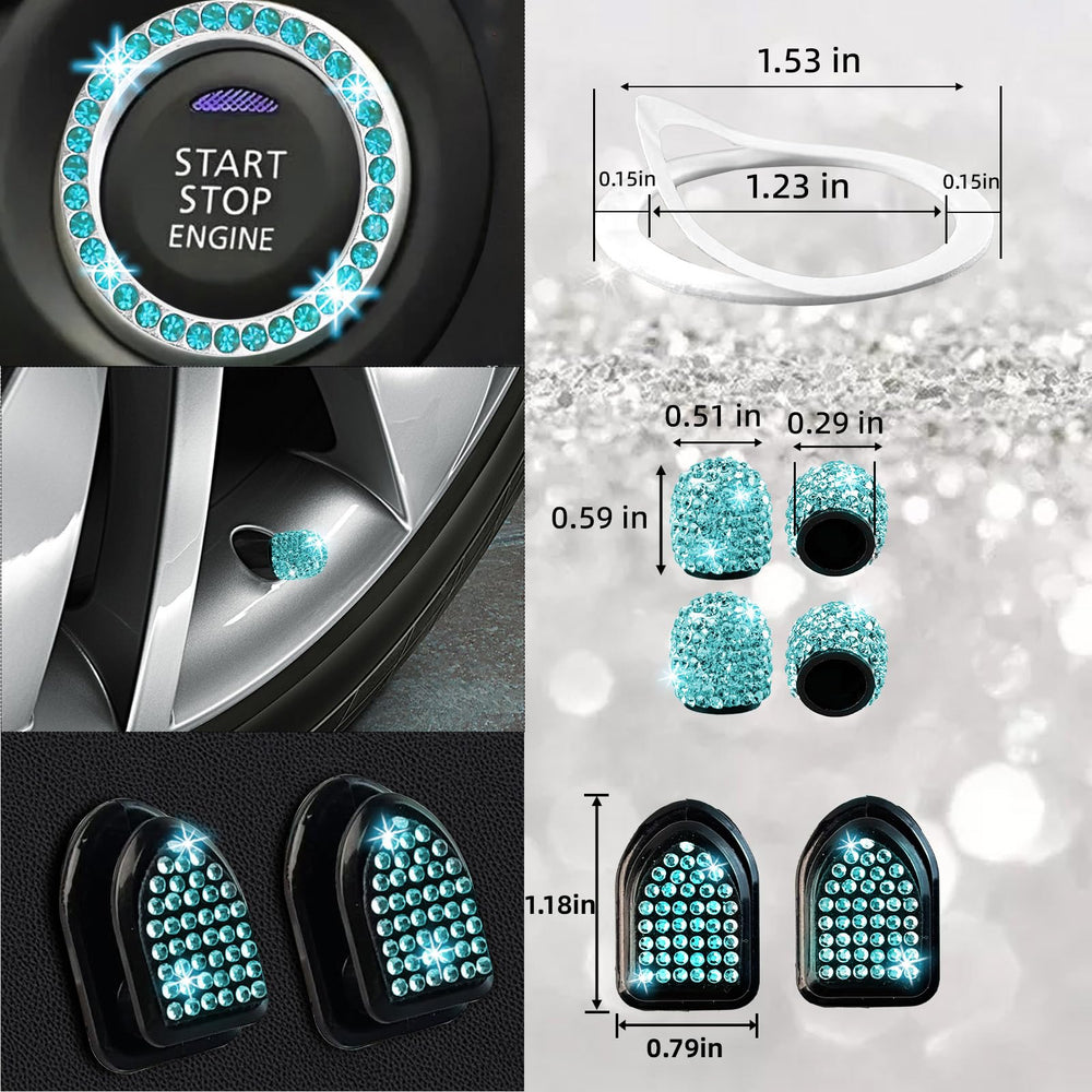 NBTEPEM valve caps on tire valves enhancing small exterior accents