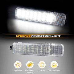 NDRUSH courtesy light installed on a vehicle door panel improving interior visibility