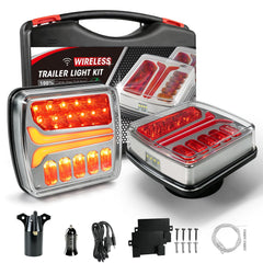 NeaLia front view of LED trailer light showing bright signal benefit