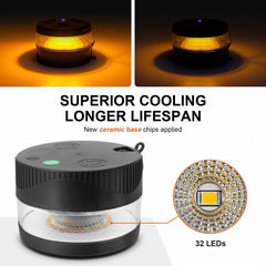 NeaLia LED array detail displaying ceramic chip cooling for longer life
