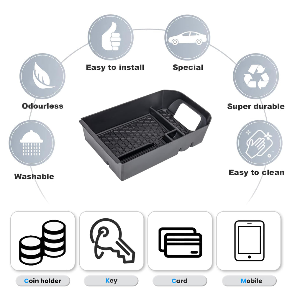 Neepiar dash storage tray installed in RAV4 for secure holding