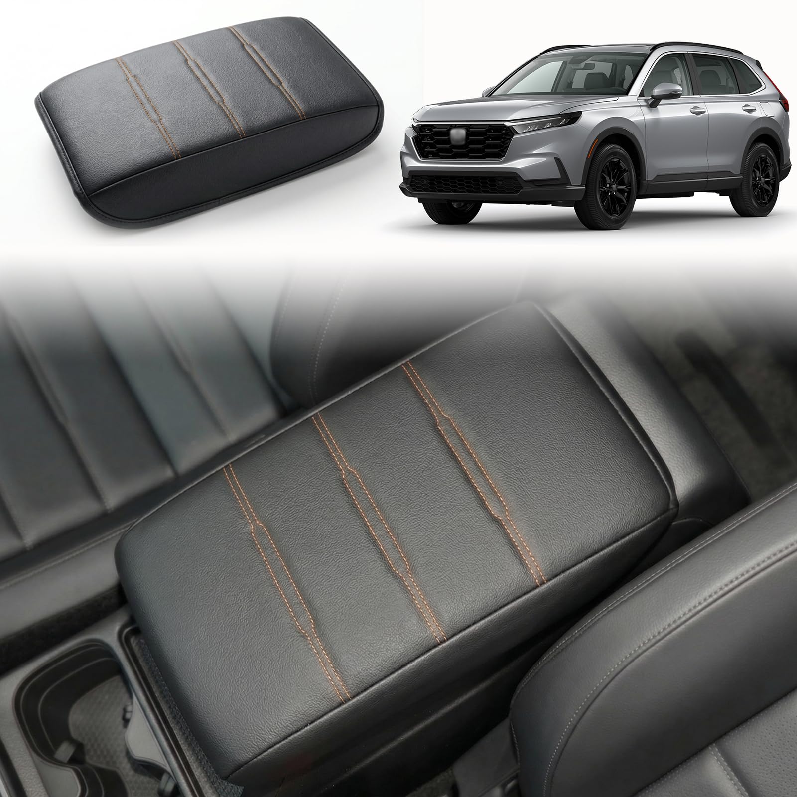Neepiar front view of armrest cover showing fit and protection