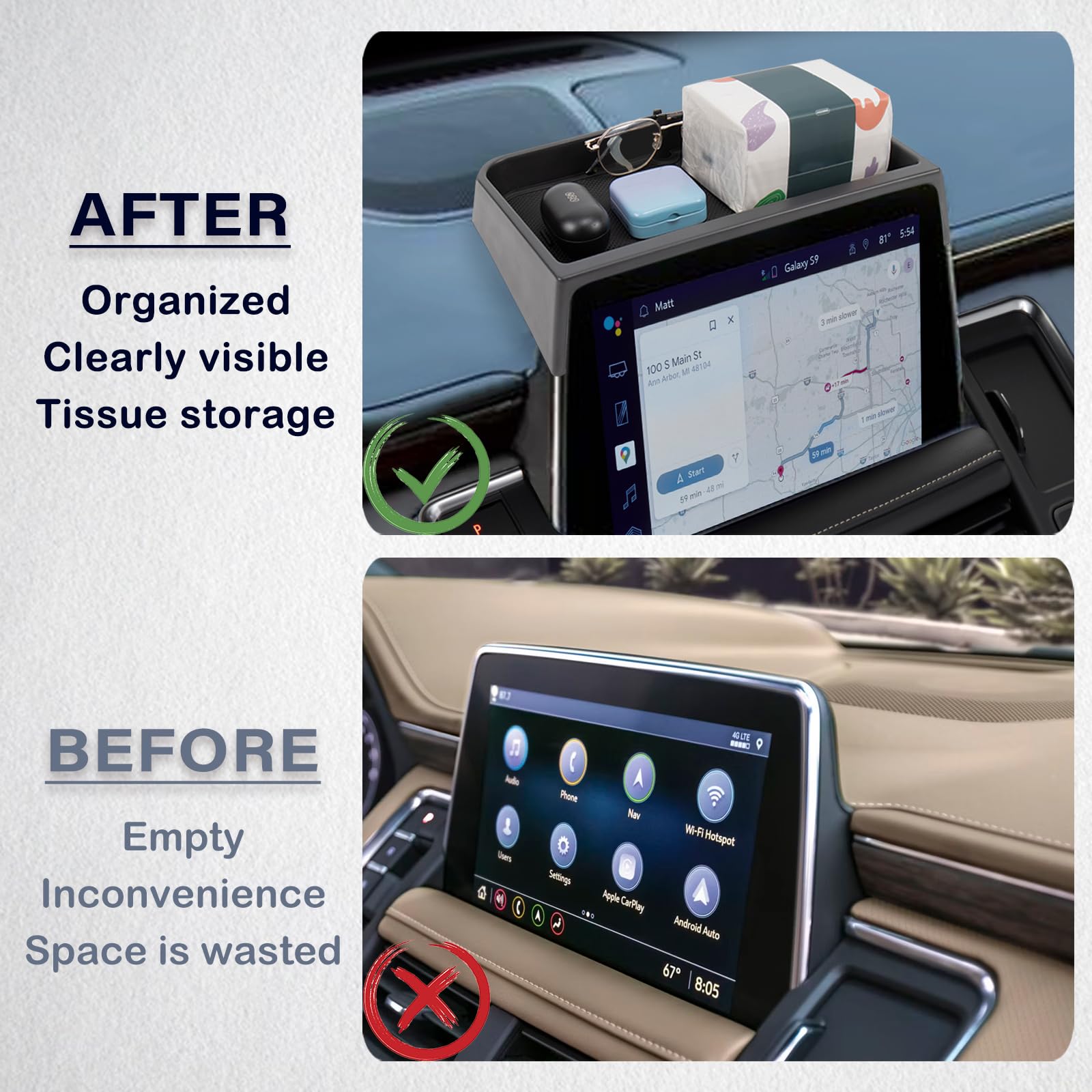 Neepiar installed behind screen demonstrating secure placement and neat look