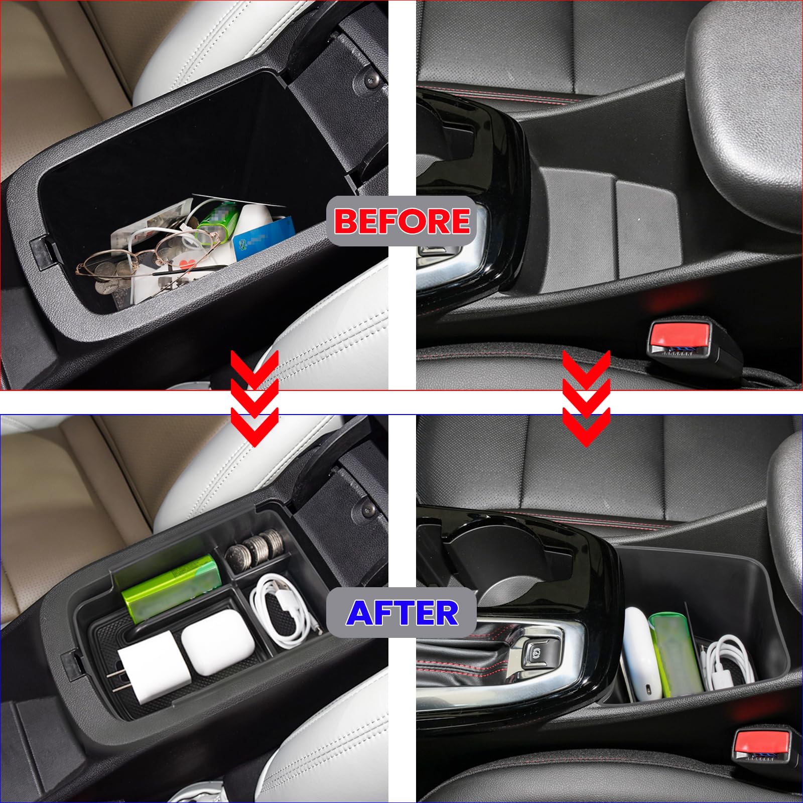 Neepiar organizer installed in Chevy Trax demonstrating clutter-free driving benefit