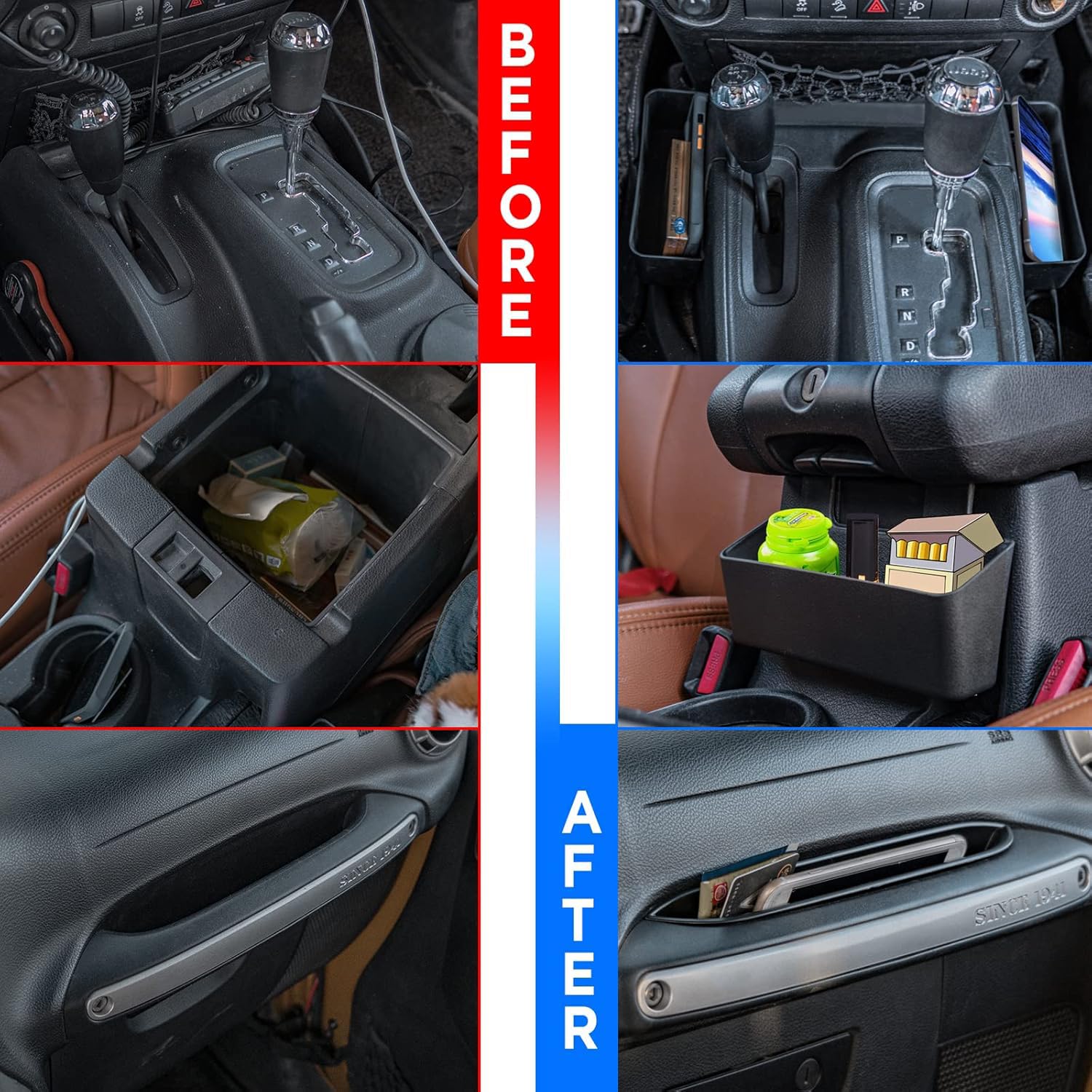 Neepiar full interior view with organizers installed for tidy cabin benefits