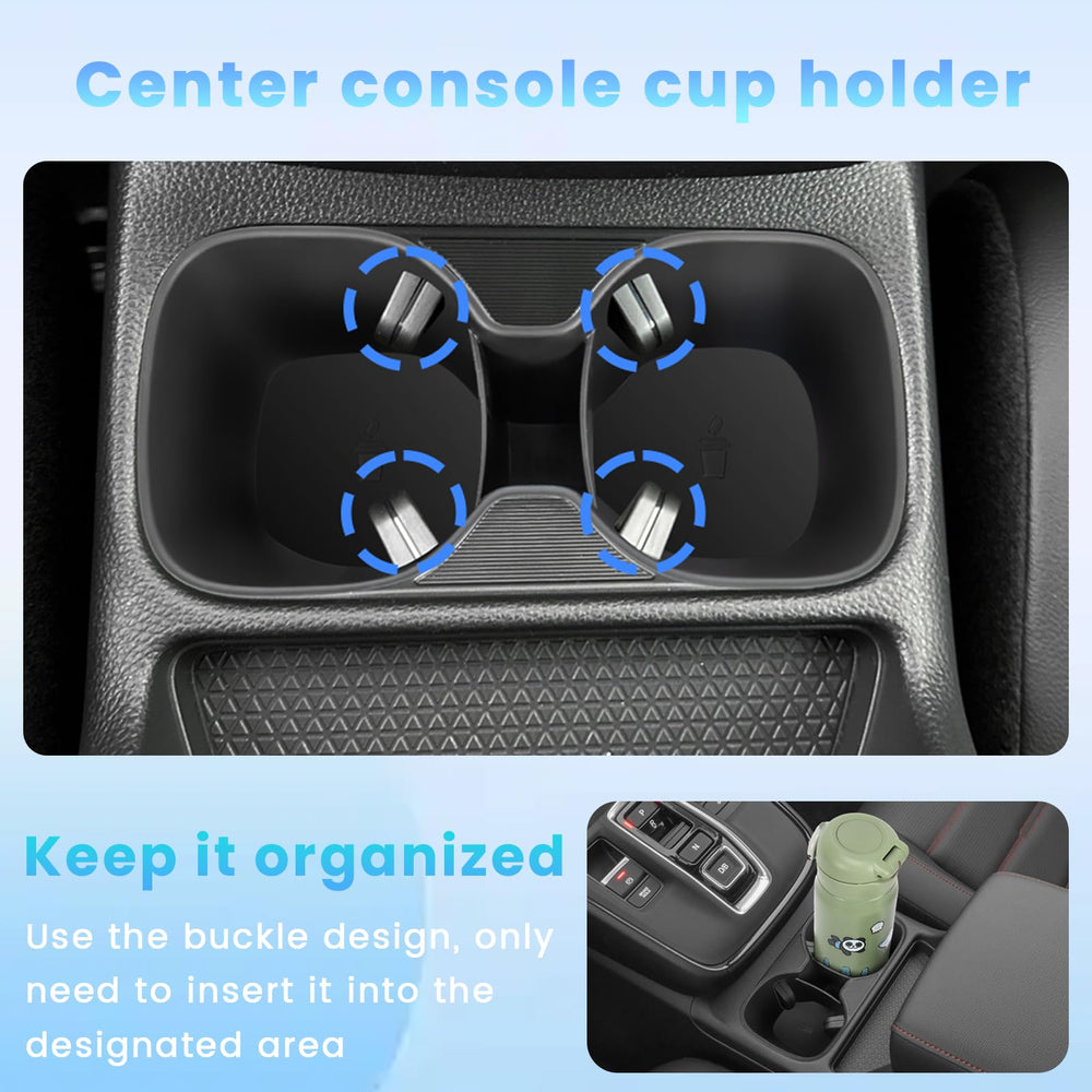 Neepiar lifestyle shot of tidy CR-V console showing reduced clutter and noise