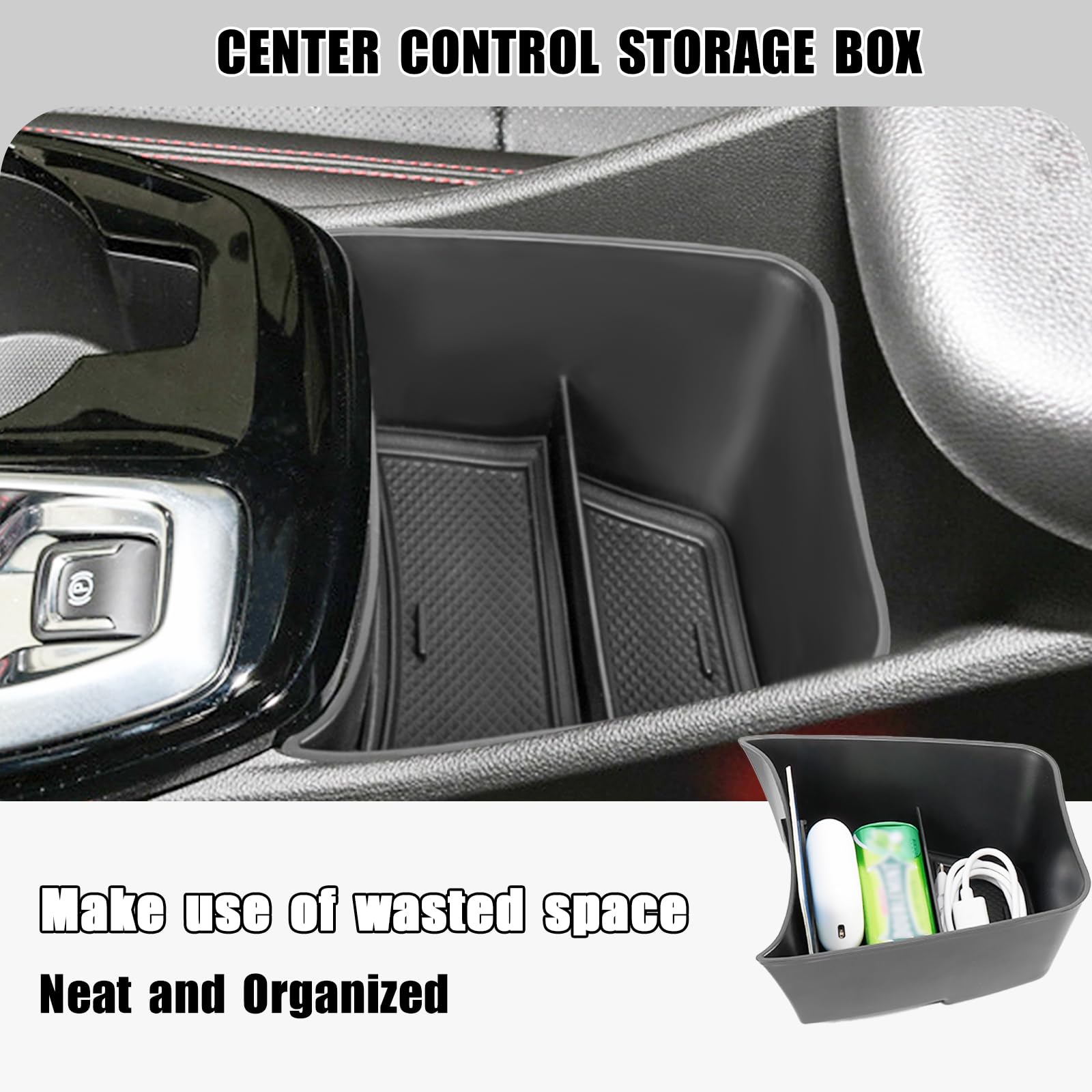 Neepiar detail of lower compartment showing roomy durable storage benefit