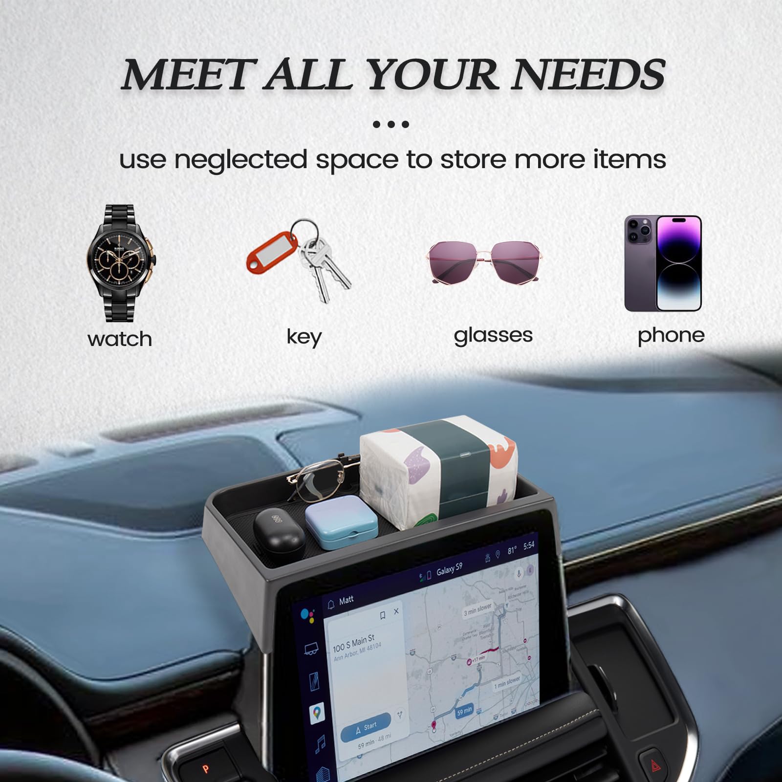 Neepiar beside smartphone showing scale and optimized space utilization