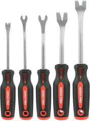 NEIKO front view of five-piece trim removal kit showing organized tools and packaging benefit durable storage