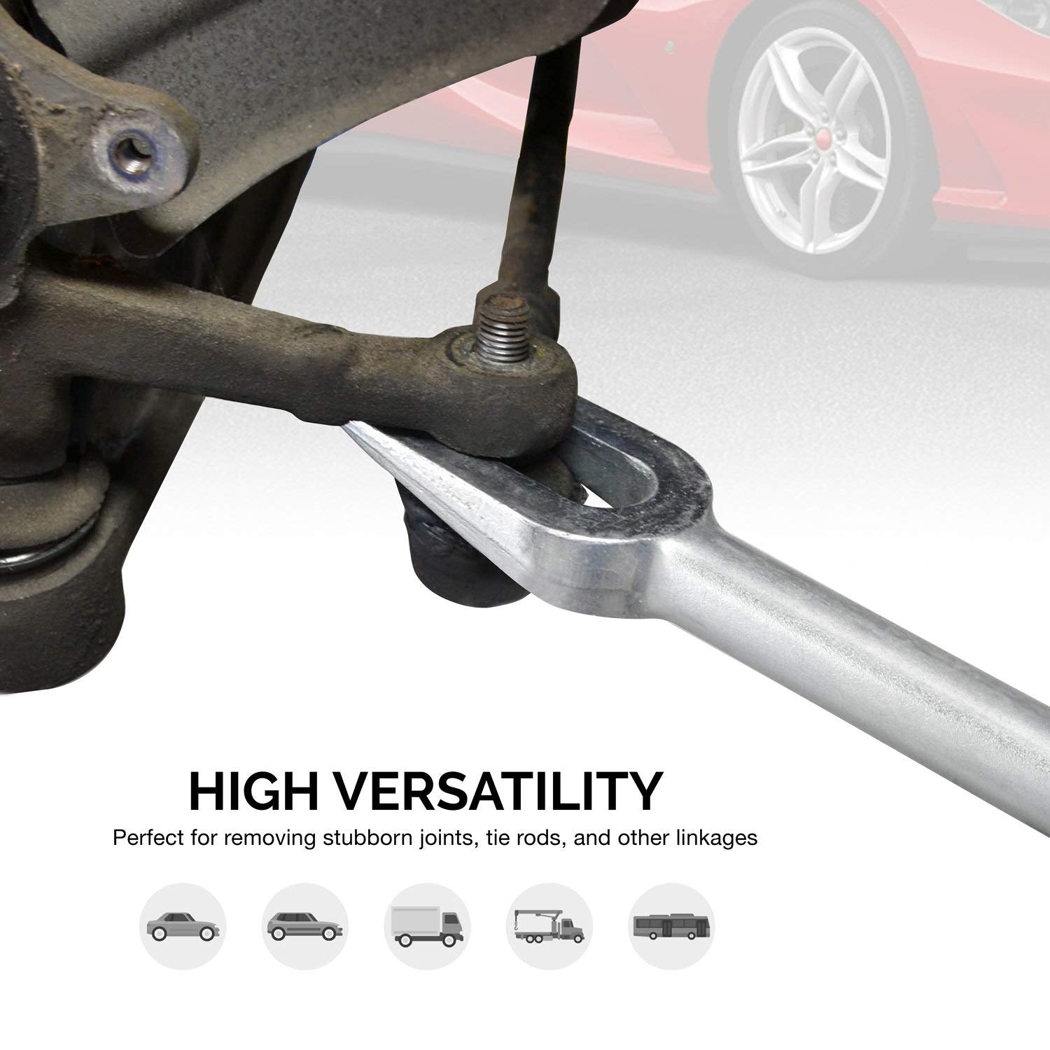 NEIKO knurled handle detail giving secure grip on greasy automotive parts
