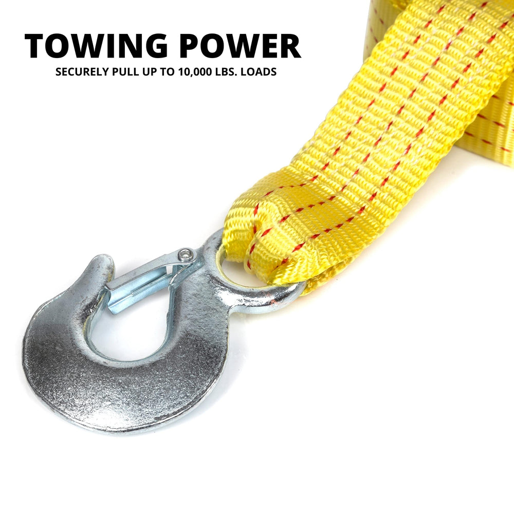 NEIKO strap uncoiled to display full 20-foot length for reach advantage
