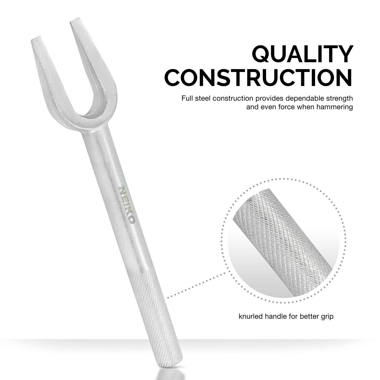 NEIKO pickle fork close-up of tapered tips for precise, clean joint separation