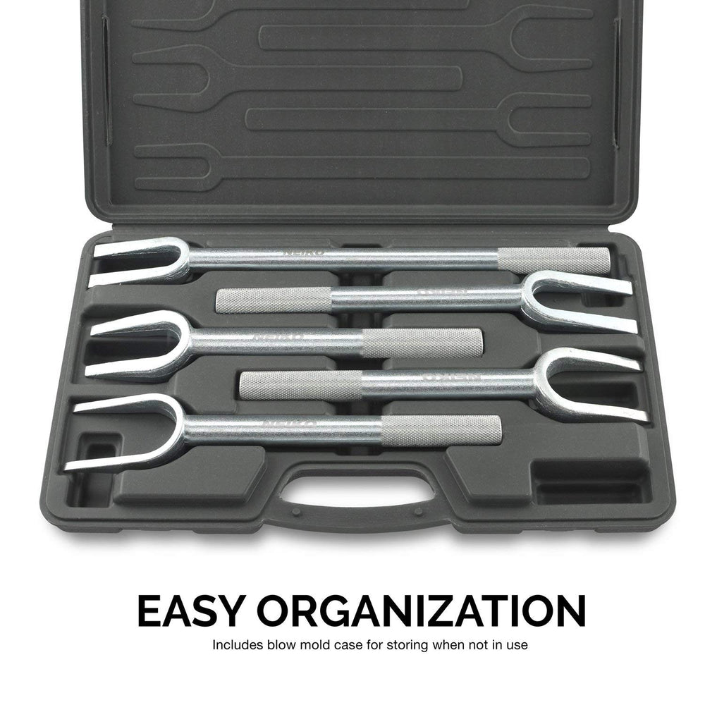 NEIKO set in use separating a ball joint for faster, controlled removal