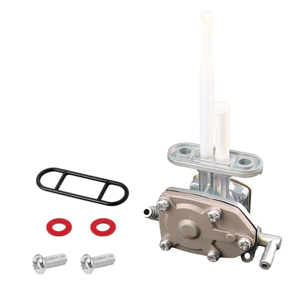 neivilu petcock installed on Suzuki tank demonstrating correct fit benefit