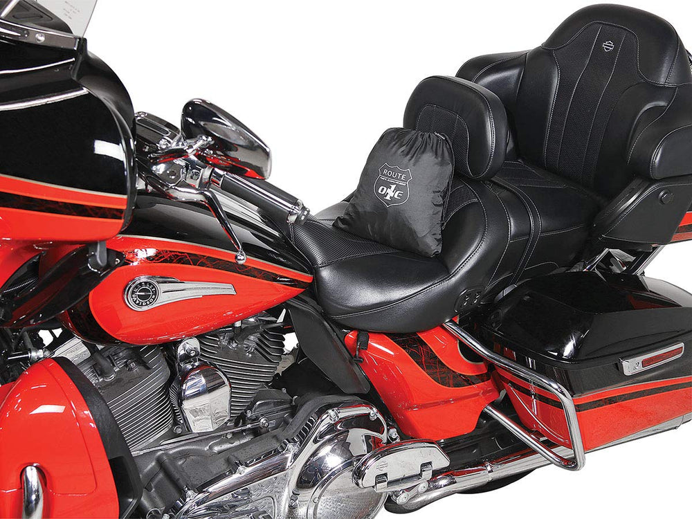 Nelson-Rigg covered adventure motorcycle parked outdoors with protection