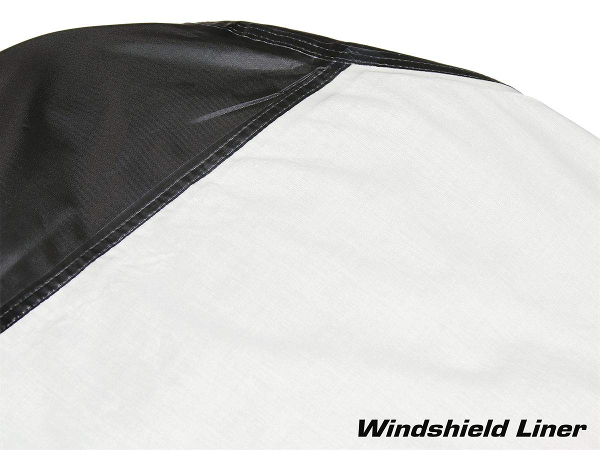 Nelson-Rigg soft windshield liner close-up protecting painted surfaces
