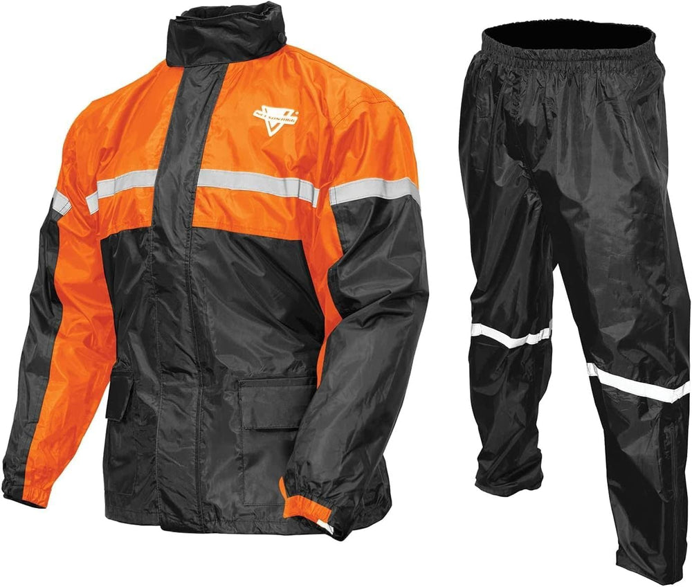 Nelson-Rigg back view highlighting reflective striping for enhanced nighttime safety