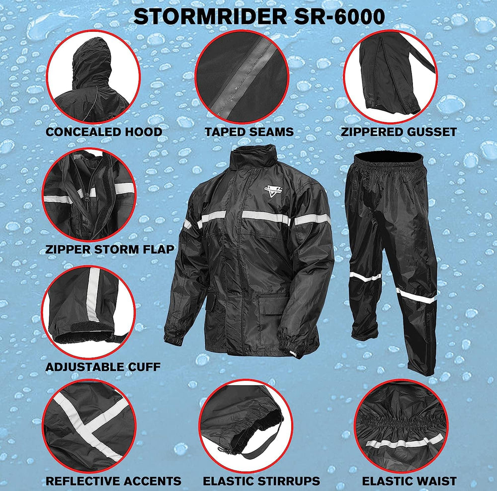 Nelson-Rigg close-up of jacket zipper and storm flap for secure seal