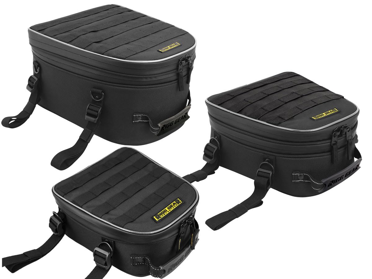 Nelson-Rigg rubberized handle and internal strap detail for easier transport benefit