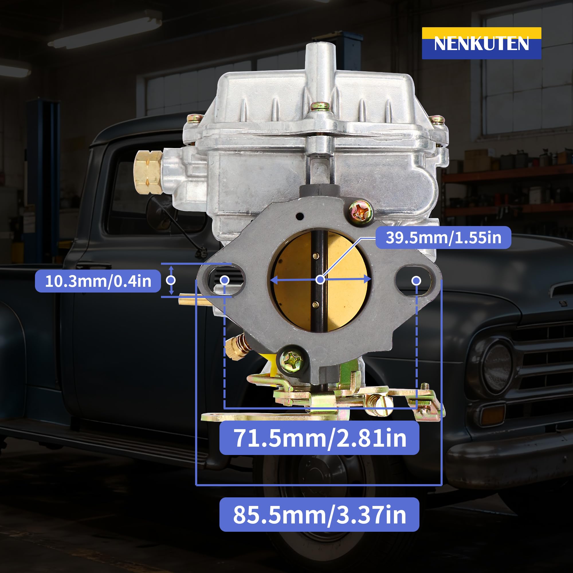 NENKUTEN top choke detail highlighting manual choke for reliable cold starts