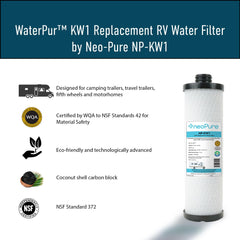 Neo-Pure NP-KW1 coconut carbon shell close-up highlighting improved adsorption benefits